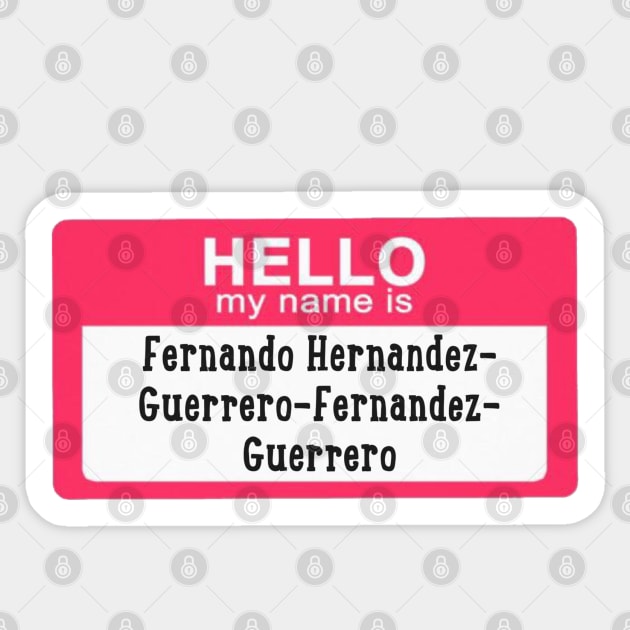 Full House Fernando Sticker by marisaj4488